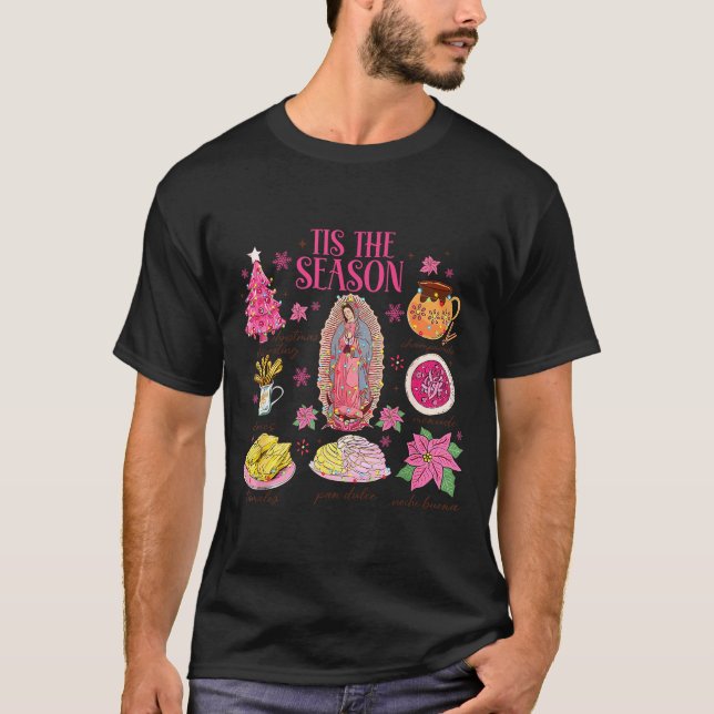 Camiseta Coquette Tis The Season Mexican Christmas Spanish  (Frente)