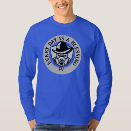 Camiseta Cor azul