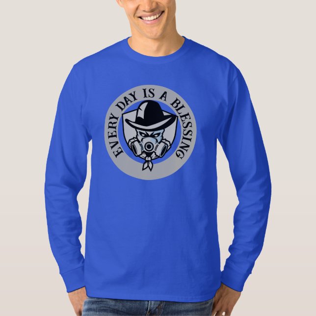 Camiseta Cor azul (Frente)