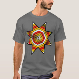 Camiseta Cor branca do Design de Incêndio Nativo Americano
