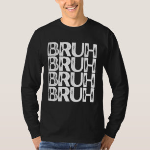 Camiseta Cor Bruh Branca Enrugada Bruh