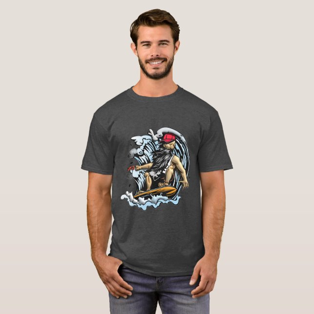 Camiseta Cor Cinza para Homens e Mulheres | Algodã (Frente Completa)