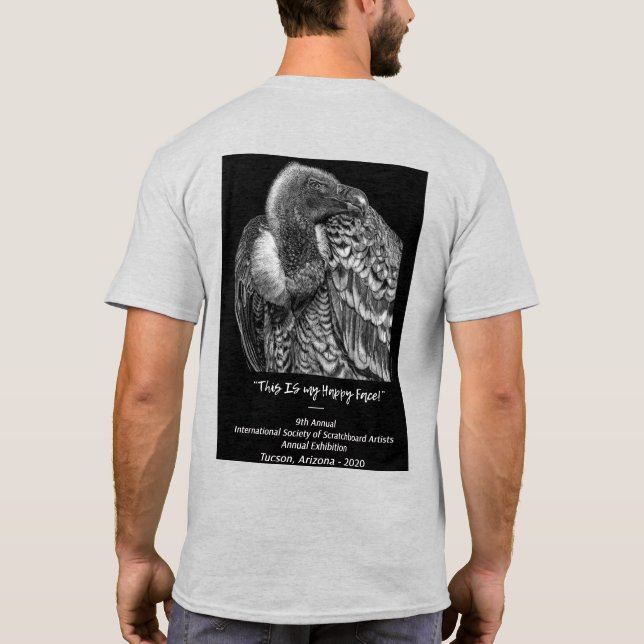 Camiseta Cor clara - t-shirt da exposição anual 2020 (Verso)