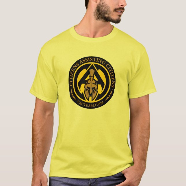 Camiseta Cor da segurança do t-shirt de CAC (Frente)