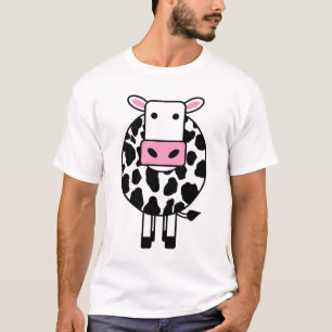 Camiseta Cor da VACA B&W olá!-rez