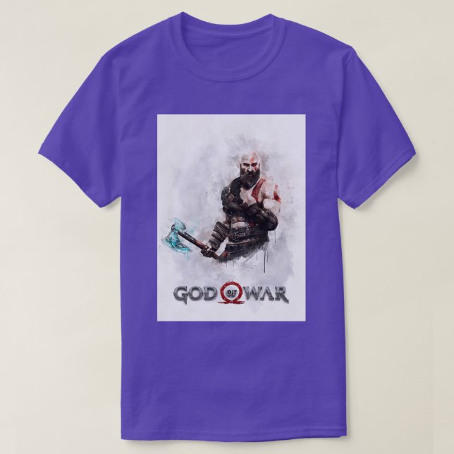 Camiseta Cor d'água do Kratos 1 (Frente do Design)
