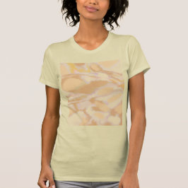 Camiseta Cor d'água única desenhando mão laranja moderno