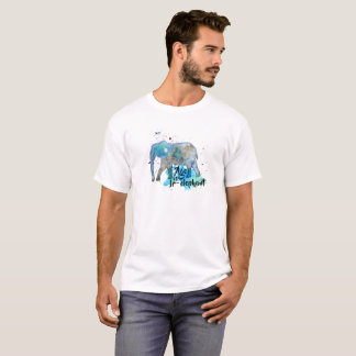 Camiseta Cor de água do elefante
