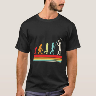 Camiseta Cor de Evolução do Tênis Player S
