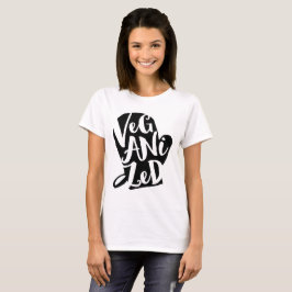 Camiseta Cor de Fundo Personalizada do Vegan Veganizada
