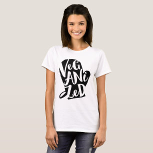 Camiseta Cor de Fundo Personalizada do Vegan Veganizada
