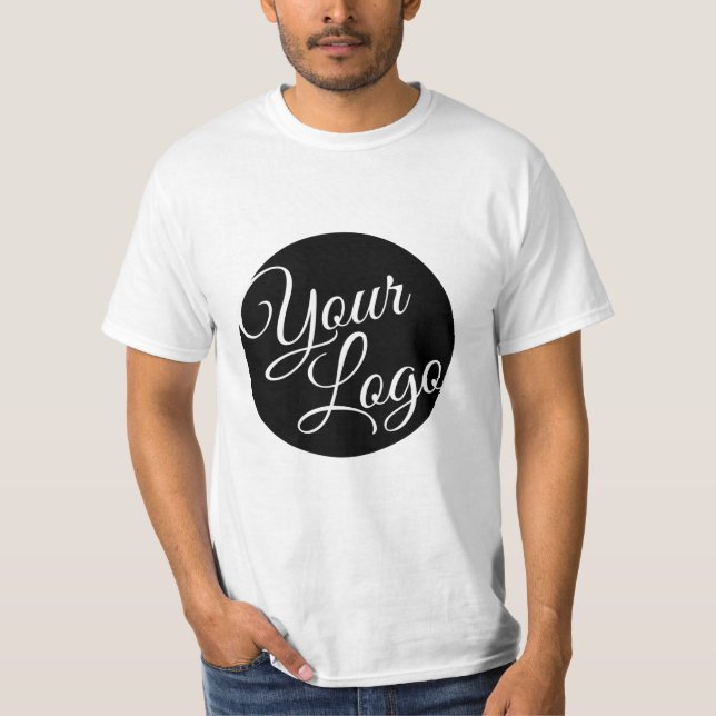Camiseta Cor de fundo personalizada Moderna Adicionar seu l (Frente)
