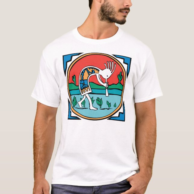 Camiseta Cor de Kokopelli (Frente)