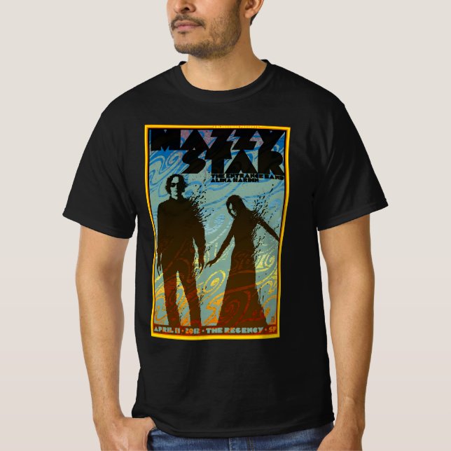 Camiseta cor de pintura de estrela mazzy (Frente)