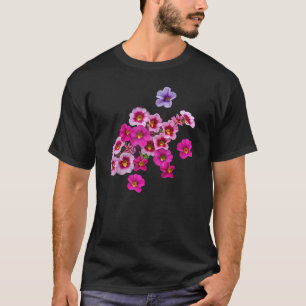 Camiseta Cor-de-rosa magenta púrpura da Calibrachoa Chamele