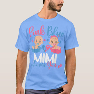 Camiseta Cor De Rosa Ou Mimi Azul Te Ama Par De Revela De G
