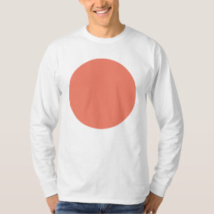 Camiseta Cor de Rosa Pêssego Primavera Verão