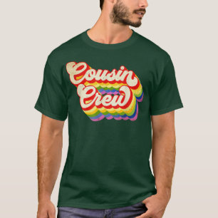 Camiseta Cor Do Arco-Íris Da Cousin Crew Para Meninas Crian