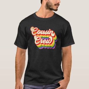 Camiseta Cor Do Arco-Íris Da Cousin Crew Para Meninas Crian