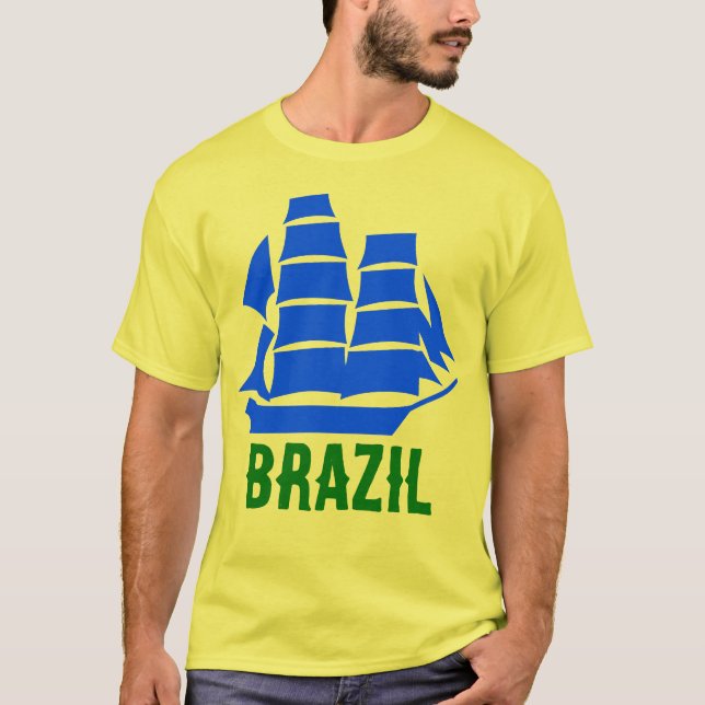 Camiseta Cor do Brasil - Navio (Frente)