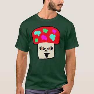 Camiseta cor do cogumelo