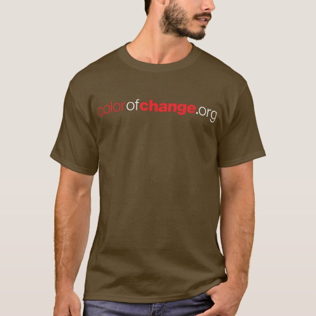 Camiseta Cor do t-shirt da mudança (Frente)