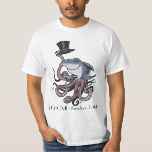 Camiseta Cor dos desenhos animados, EU CHOMP