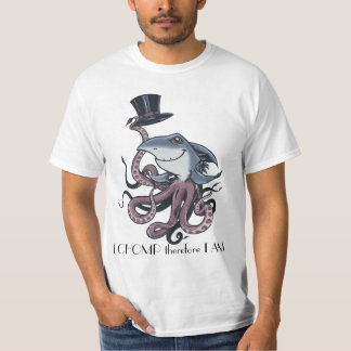 Camiseta Cor dos desenhos animados, EU CHOMP