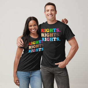 Camiseta Cor dos Direitos de Aliança do Orgulho