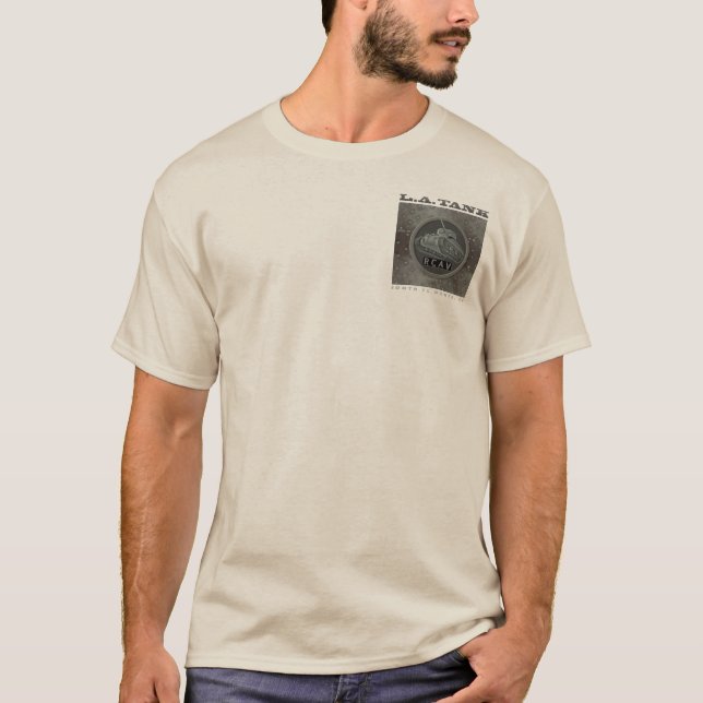 Camiseta Cor dos homens T: Areia (Frente)