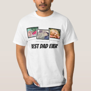 Camiseta Cor dos quadros de instantâneos de 3 fotos do mel