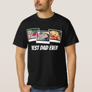 Camiseta Cor dos quadros de instantâneos de 3 fotos do mel