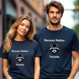 Camiseta Cor Escura Toronto Nação Cuta Engraçada