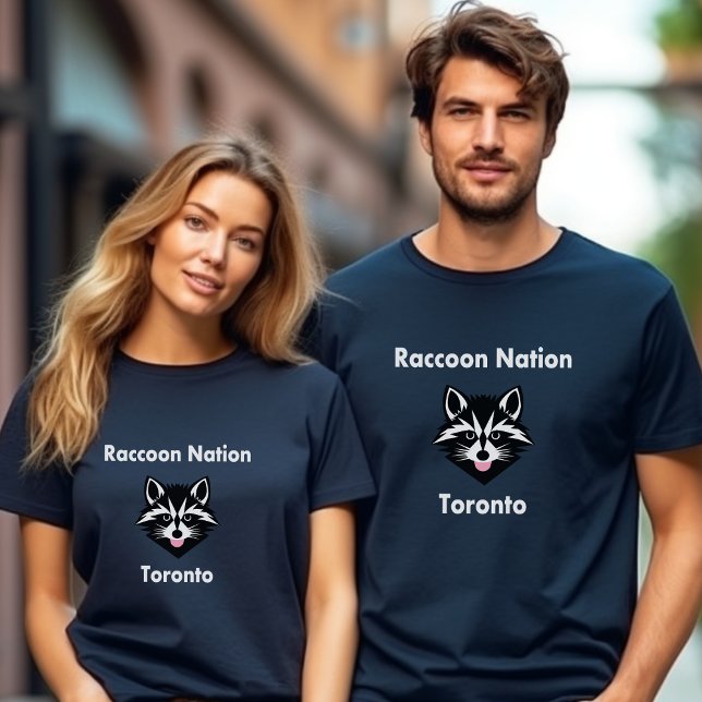 Camiseta Cor Escura Toronto Nação Cuta Engraçada (Criador carregado)