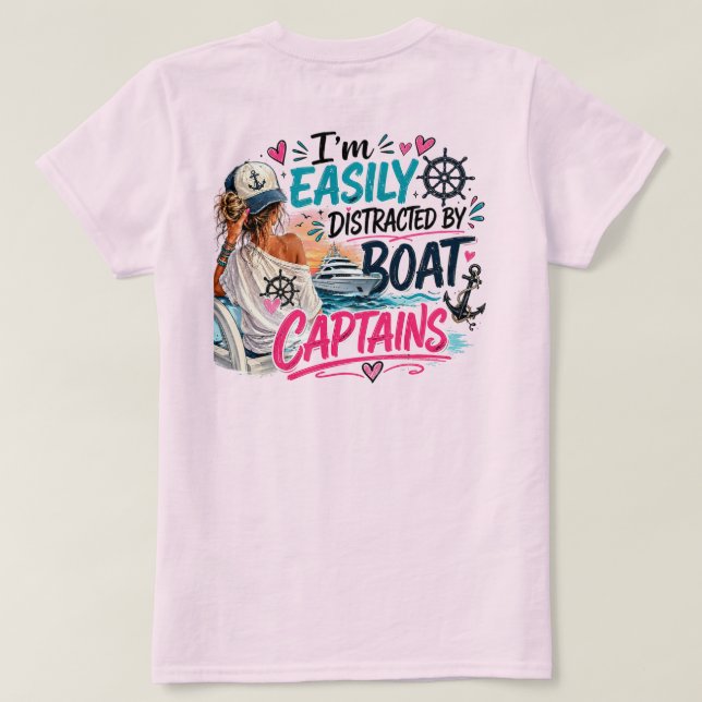 Camiseta Cor Fácilmente Distraída (Verso do Design)