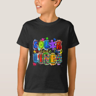 Camiseta Cor Fora das Linhas Dia Mundial da Consciência do