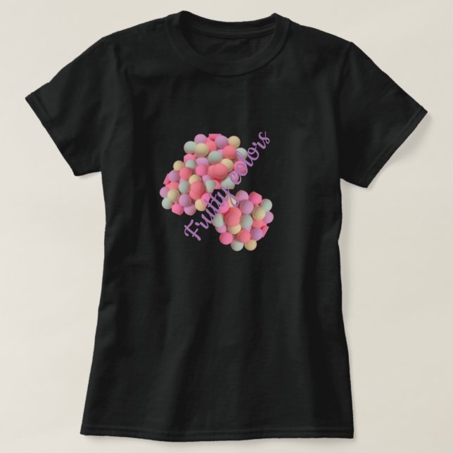 Camiseta Cor frutado (Frente do Design)