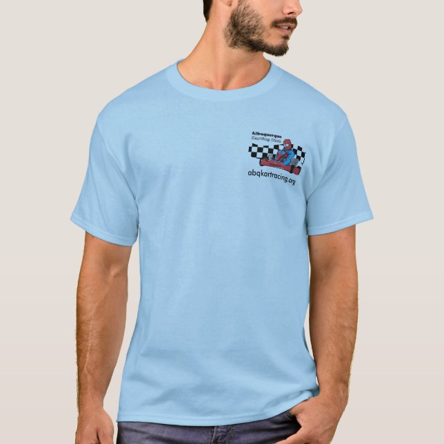 Camiseta Cor karting do t-shirt do clube de ABQ (Frente)