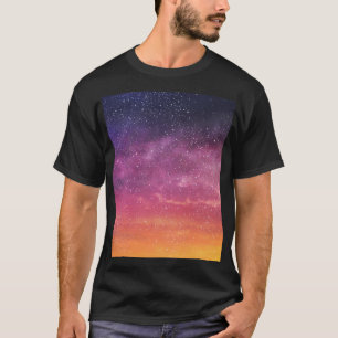 Camiseta Cor Mágica: Encantando o Fundo do Céu.