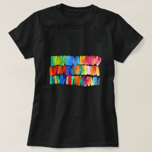 Camiseta Cor moderna de abstrato