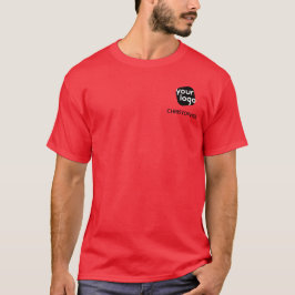 Camiseta Cor Personalizada Moderna Adicionar Nome e Logotip