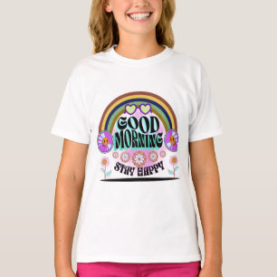 CAMISETA COR PRESENTE MODERNO COLORIDO ESPECIAL PARA FILHA