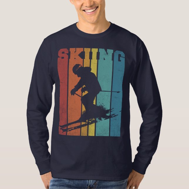 Camiseta Cor retrorreflectora do esqui (Frente)