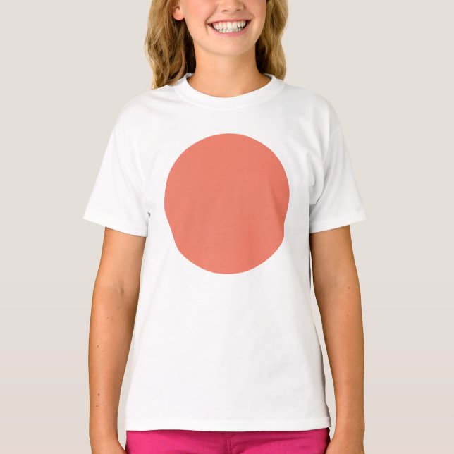 Camiseta Cor rosa cor de Verão primavera (Frente)