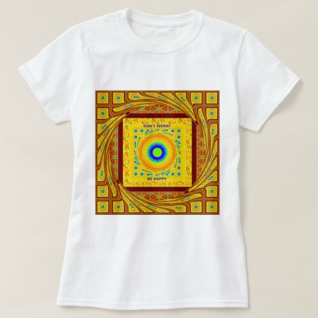 Camiseta Cor Tradicional Africana Vermelha ouro (Frente do Design)