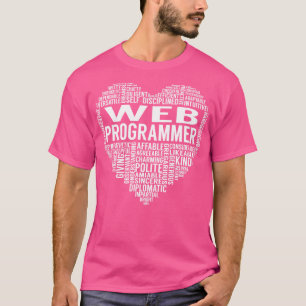 Camiseta Coração 1 do Programador da Web