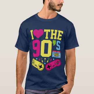 Camiseta Coração 90 anos 1990 jogador Roupa Disfarce de Nin