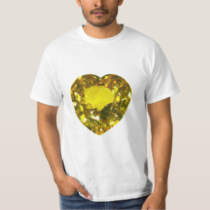 Camiseta Coração Amarelo
