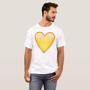 Camiseta Coração Amarelo - Emoji