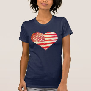 Camiseta Coração americano